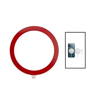 Kit Gift4Me Silicone Magsafe Magnetic + Carregador Sem Fios Carga Rápida Apple Vermelho - 1