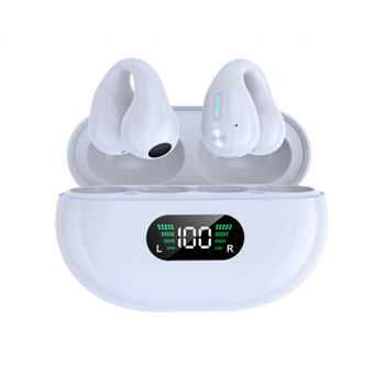 Auriculares Bluetooth KLACK® com Condução Óssea | Design Confortável | Separação Binaural | Consciência do Ambiente - Branco - 1