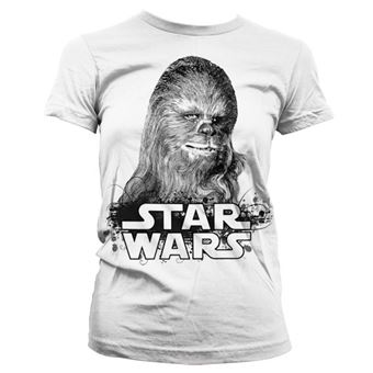 T-shirt para Mulher Chewbacca | Branco | M - 1