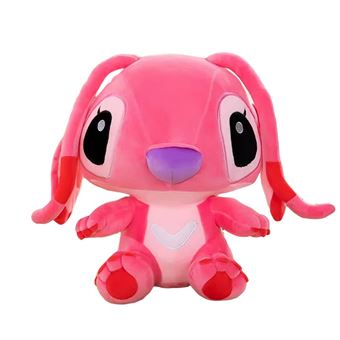 Peluche DreamWorks Stitch | Angel Posição Sentada Rosa | 50 cm - 1