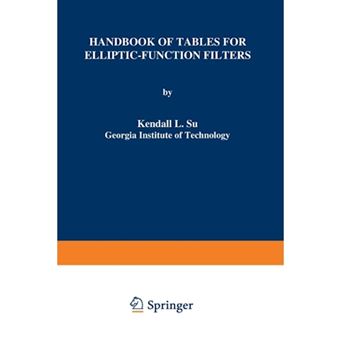 Handbook of Tables for Elliptic-function Filters - Paperback - 2012 - 1