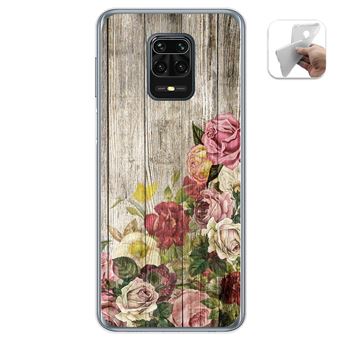 Capa Tumundosmartphone Gel TPU para Xiaomi Redmi Note 9S / Note 9 Pro Wood design 08 desenhos - 1