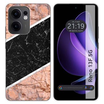Capa TUMUNDOSMARTPHONE de Silicone para Oppo Reno 13F 4G / 13 F 5G Design de mármore 07 desenhos - 1