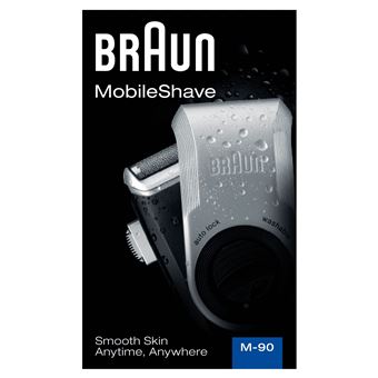 Máquina de Barbear Braun MobileShave PocketGo M90 | Azul, Prateado - 1