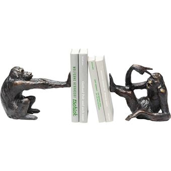Ampara-livros KARE Design Monkey | Bronze, Castanho - 1