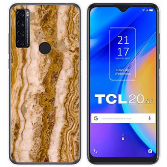 Capa Tumundosmartphone de gel TPU para TCL 20 SE Marble design 10 desenhos - 1
