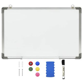 Quadro de Escrita Magnético VidaxL 50x35 cm Aço Branco - 1
