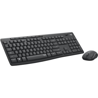 Teclado Wireless + Rato Logitech MK295 Silent | Idioma: Inglês US | Grafite - 1