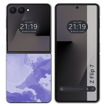 Capa Tumundosmartphone de Silicone para Samsung Galaxy Z Flip 7 5G com Estampa em Aquarela 01 - 1
