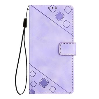 Capa ZURSANA para Huawei P70 | Flip | Couro PU | À Prova de Choque | Suporte Dobrável | Fecho Magnético | Roxo - 1