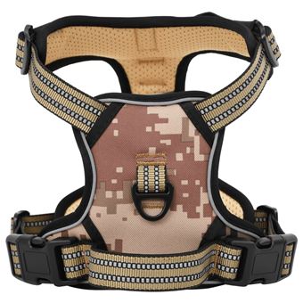 Peitoral para cães com trela e coleira vidaXL | ajustável L - 1