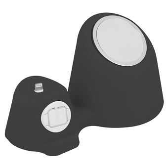 Suporte de Secretária Avizar Magsafe para Relógio Apple e AirPods | 3 em 1 Doca - Preto - 1