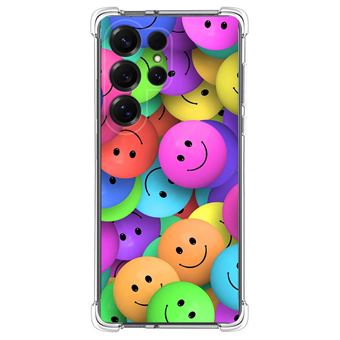 Capa TUMUNDOSMARTPHONE de silicone à prova de choque para Samsung Galaxy S25 Ultra 5G Smile Drawings Design - 1