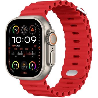 Bracelete Ocean Waves Antiimpacto para Apple Watch Ultra 2 | Vermelho - 1