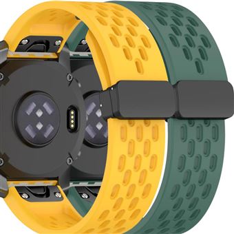 Pack 2x Bracelete Antiimpacto SnapFlow para Garmin Fenix 8 Pro Amarelo e Verde - 1