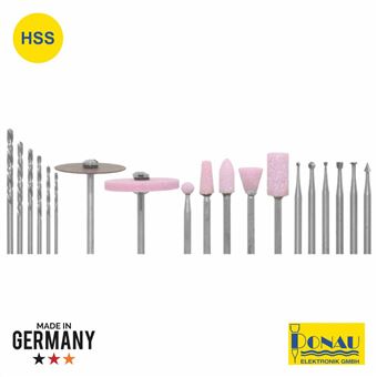 Conjunto 6 Brocas Donau Hss 1 Disco Ø22Mm 5 Brocas Esmoril - 1