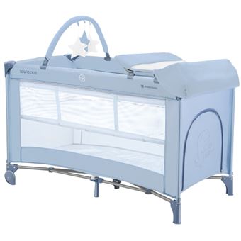 Cama de Viagem 2 Níveis Kikka Boo So Gifted PLUS Azul - 1