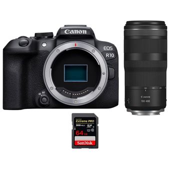 Câmara Fotográfica Canon EOS R10 + RF 100-400mm F5.6-8 IS USM + 1 SanDisk 64GB Extreme PRO UHS-II SDXC 300 MB/s + PDF MCZ DIRECT 15 Técnicas para Melhorar as suas Fotografias - 1