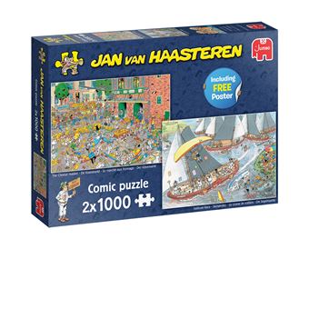 Puzzle Jumbo Jan van Haasteren No License Jan Van Haasteren - Tradições Holandesas 2X(1000 Pieces) | 1000 Peças - 1