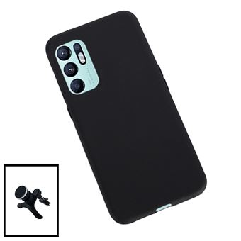 Kit Phonecare Suporte Magnético Reforçado de Carro + Capa Silicone Líquido para Oppo Reno6 Pro 5G - 1
