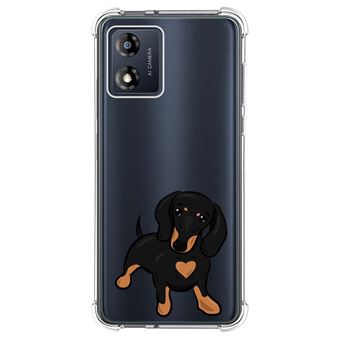 Capa Tumundosmartphone de silicone anti-choque para Motorola Moto E13 design Cães 04 Desenhos - 1