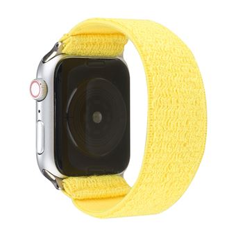 Bracelete de Nylon HSMY Elástico para Apple Watch Series 6/ SE/ 5/ 4 | 40 mm - Amarelo -Tamanho L - 1