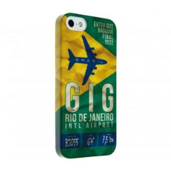 Capa Soft Case Benjamins Intl Airport iPhone 5/5S (Rio de Jan) - 1
