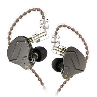 Auriculares Curvos SZSMART KZ-ZSN PRO | cinzento | In ear | sensibilidade 109db | subwoofer - 1