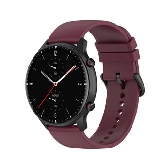 Bracelete Silicone com Fivela CapaSmart para Amazfit GTR 2 47mm | Vinho Tinto - 1