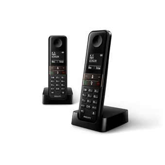 Telefone Philips D4702B/34 | Preto - 1