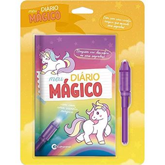 Meu Diario Magico Com Caneta Unicornios - 1