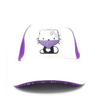 Boné Infantil You Like It Hello Kitty Roxo e Branco - 1