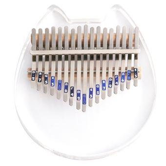 Mini Kalimba HSLA para Iniciantes | 17 Tons - Transparente - 1