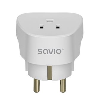 Adaptador e Transformador Savio AP-01 | Branco - 1