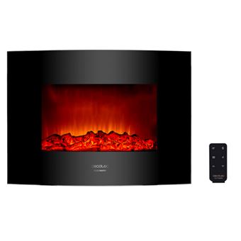 Lareira de parede Elétrica Cecotec 2000W | 22 Polegadas | Preto