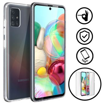 Capa de Silicone Avizar para Samsung Galaxy A71| 360º | Policarbonato | Transparente
