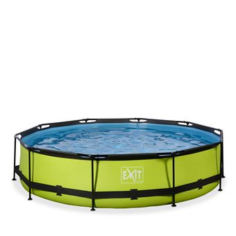 Piscina Tubular EXIT Lime pool ø360x76cm with filter pump - green | Redonda | 6125 L | 76 cm - 1