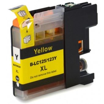 Tinteiro Compatível com Impressoras BROTHER LC123 Amarelo - 1