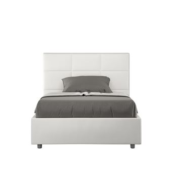 Cama de Corpo e Meio sem Estrado Estofada Ityhome Mika | 120x200 cm | Pele Sintética branco - 1
