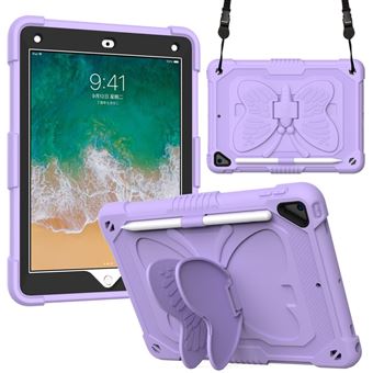 Capa e TPU com Suporte e Alça de ombro Roxo Magunivers para iPad 9.7 inch (2018)/(2017)/iPad Air 2 - 1