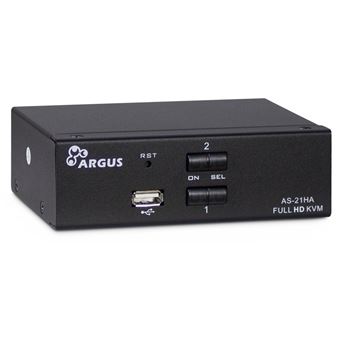 Chaveador Kvm Inter-Tech AS-21HA HDMI | Preto - 1