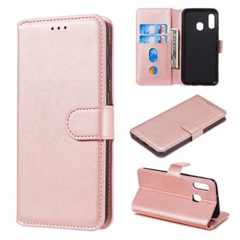 Capa Magunivers | PU + TPU clássico com apoio Rosa Dourado para Samsung Galaxy A40
