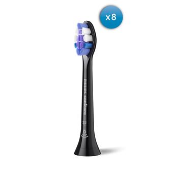 Cabeça de Escova de Dentes Philips Sensitive HX6058/88 Conjunto de 8 cabeças de escovas | Preto - 1