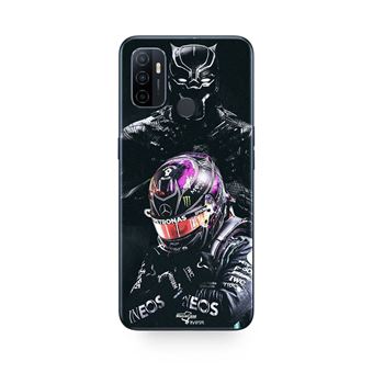Capa Maniacase para Oppo A32 | Lewis Hamilton Black Panther - 1