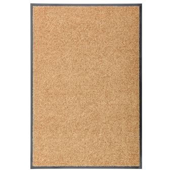 Tapete de Porta Lavável vidaXL 60x90 cm creme - 1