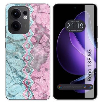 Capa TUMUNDOSMARTPHONE de Silicone para Oppo Reno 13F 4G / 13 F 5G Design de mármore 08 desenhos - 1