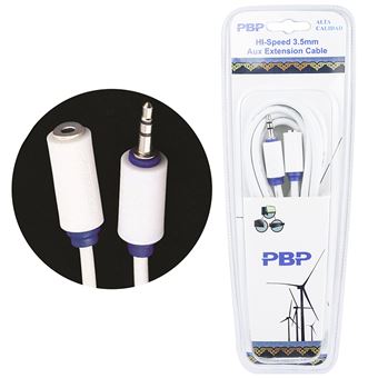 Cabo Pritech BC-114 | Extensão de Áudio 3.5mm - Branco - 1