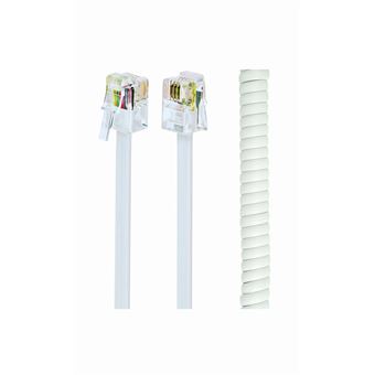 Cabo Telefónico Gembird TC4P4CS-2M-W | Branco - 1