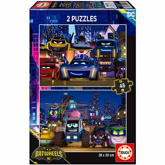 Puzzle Educa 20107 Dc Batwheels | 2X48 Peças - 1