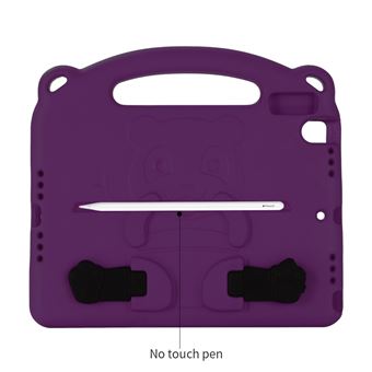 Capa Magunivers para Apple iPad 10.2 (2019) | TPU | padrão de panda eva Anti-Choque | Muleta - Roxo - 1